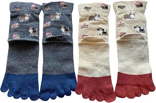 新作【秋冬定番】23-25cm 5点セット婦人毛混アンゴラタッチ柄